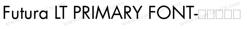 Futura LT PRIMARY FONT字体转换